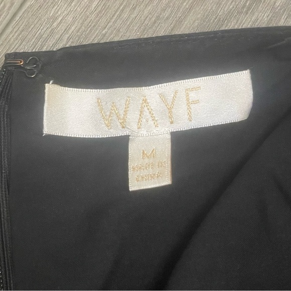 WAYF Plaza Cut Out Tiered Maxi Dress in Black Size M - Picture 10 of 11